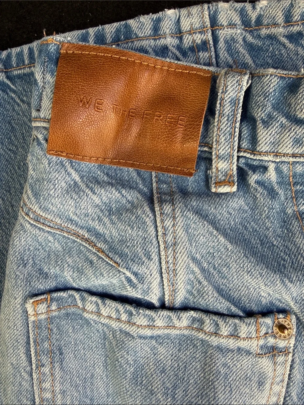 Free People Light Blue barrel Jeans